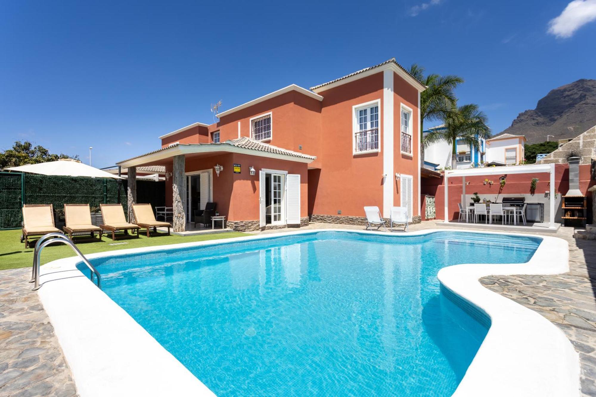 Villa Chloe Costa Adeje Tenerifesummervillas Giant Private Pool 11 Meters Long Exterior foto