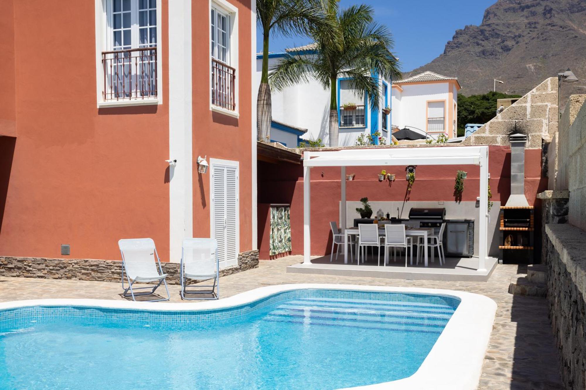 Villa Chloe Costa Adeje Tenerifesummervillas Giant Private Pool 11 Meters Long Exterior foto